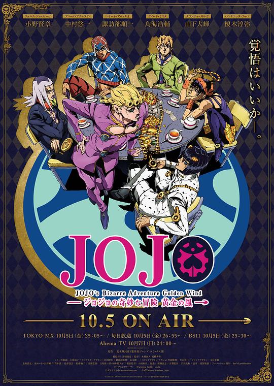 JOJO的奇妙冒险 黄金之风”JoJo’s Bizarre Adventure” Gold Experience(2018)插图%4K电影下载_3D影视资源_杜比视界迅雷下载