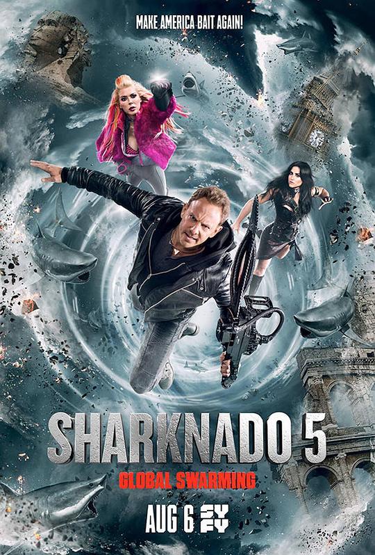 鲨卷风5：全球鲨暴Sharknado 5: Global Swarming(2017)插图%4K电影下载_3D影视资源_杜比视界迅雷下载