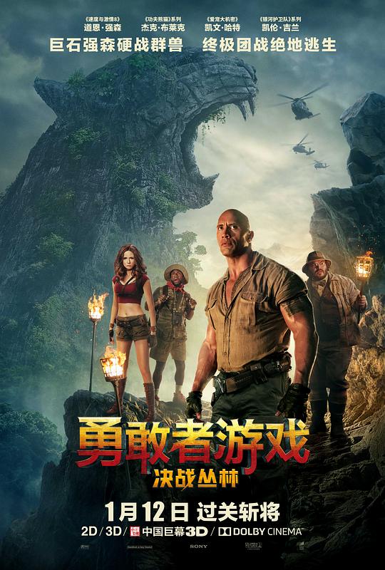 勇敢者游戏：决战丛林Jumanji: Welcome to the Jungle(2017)插图%4K电影下载_3D影视资源_杜比视界迅雷下载